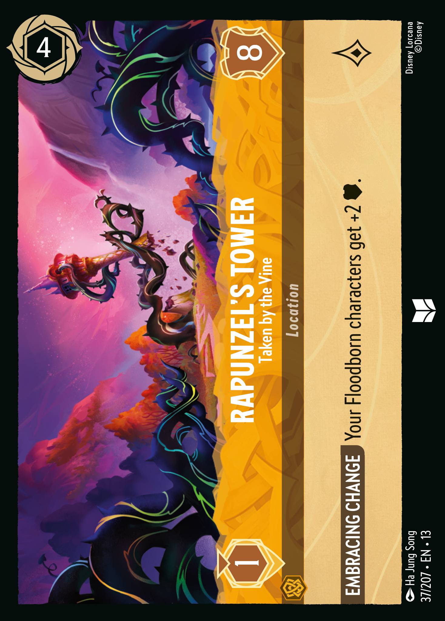 Rapunzel's Tower - Taken by the Vine - Uncommon Lorcana Card