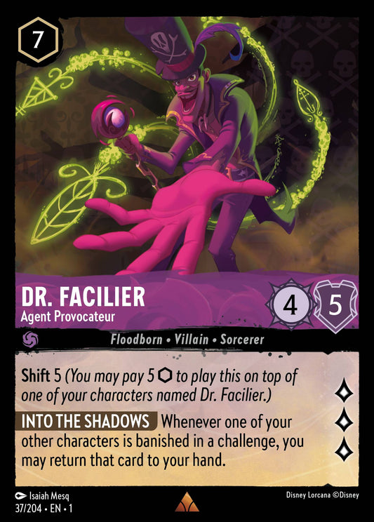 Dr. Facilier - Agent Provocateur - Rare Lorcana Card
