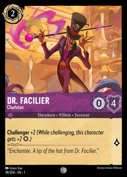 Dr. Facilier - Charlatan - Common Lorcana Card