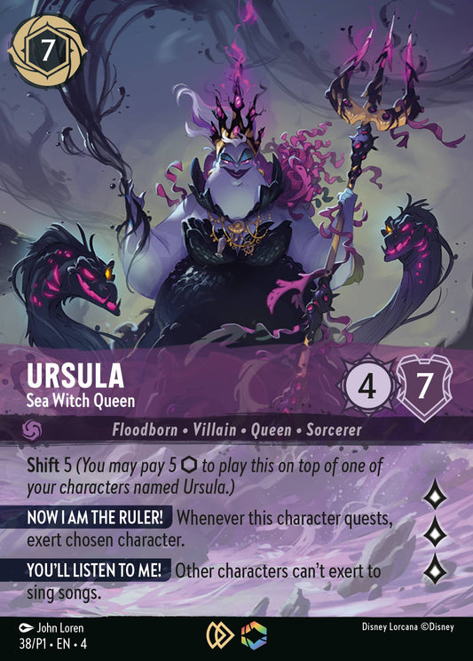 Ursula - Sea Witch Queen - Disney Lorcana Promo Cards - Holofoil