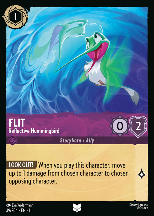 Flit - Reflective Hummingbird - Uncommon Lorcana Card