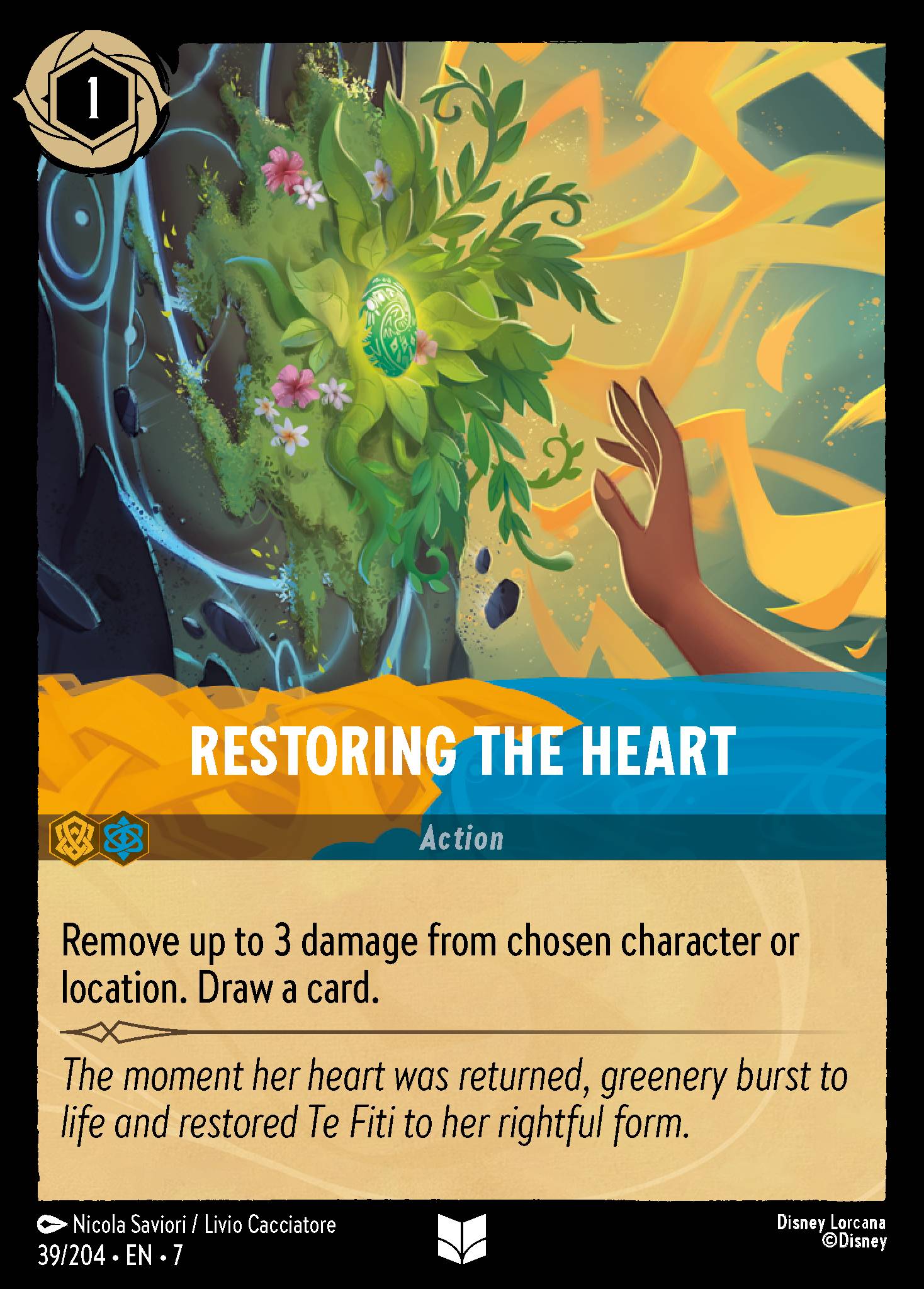 Restoring the Heart - Uncommon Lorcana Card