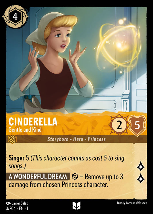 Cinderella - Gentle and Kind - Uncommon Lorcana Card