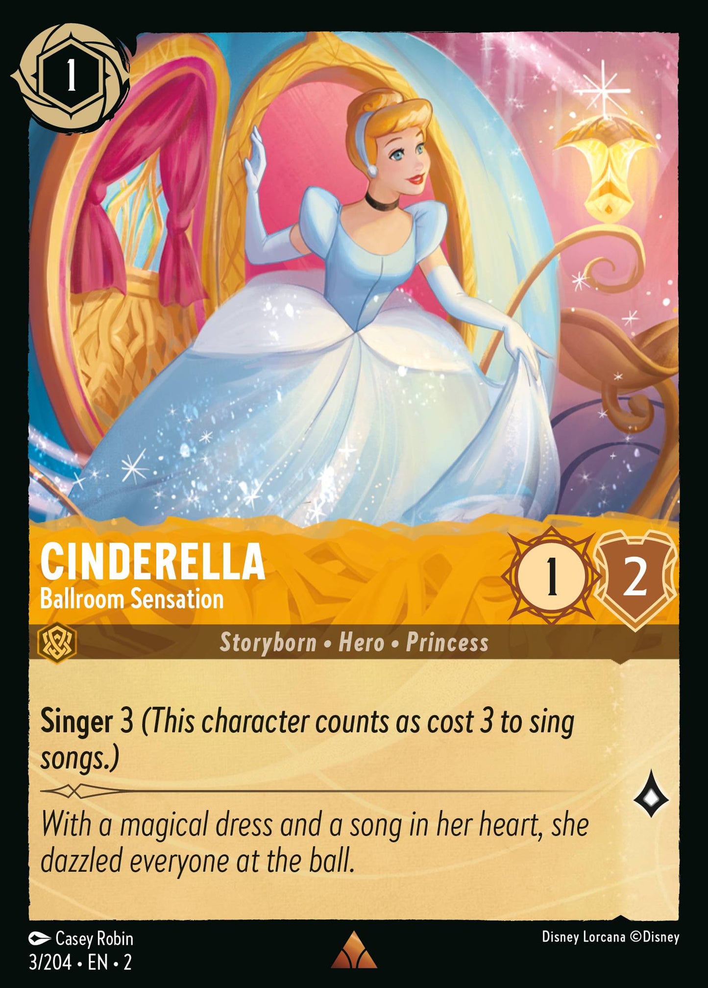 Cinderella - Ballroom Sensation - Rare Lorcana Card
