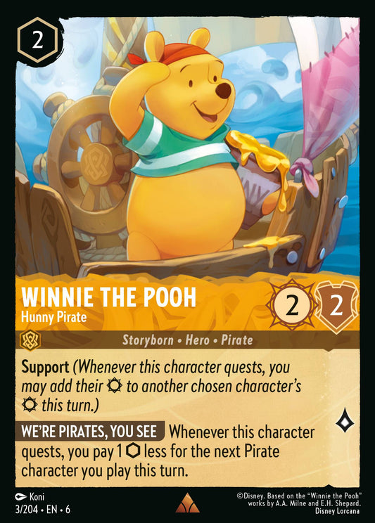 Winnie the Pooh - Hunny Pirate - Rare Lorcana Card