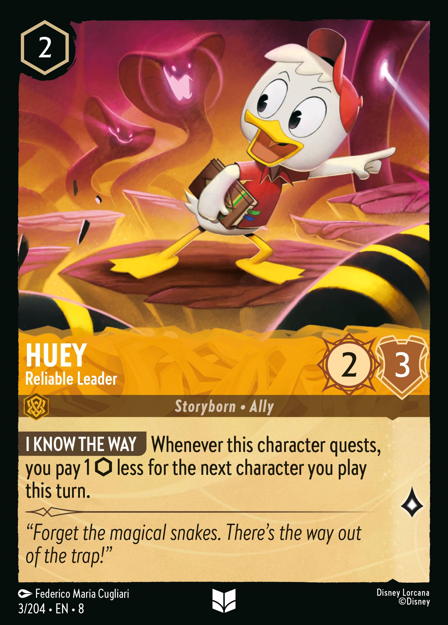 Huey - Reliable Leader - Uncommon Lorcana Card