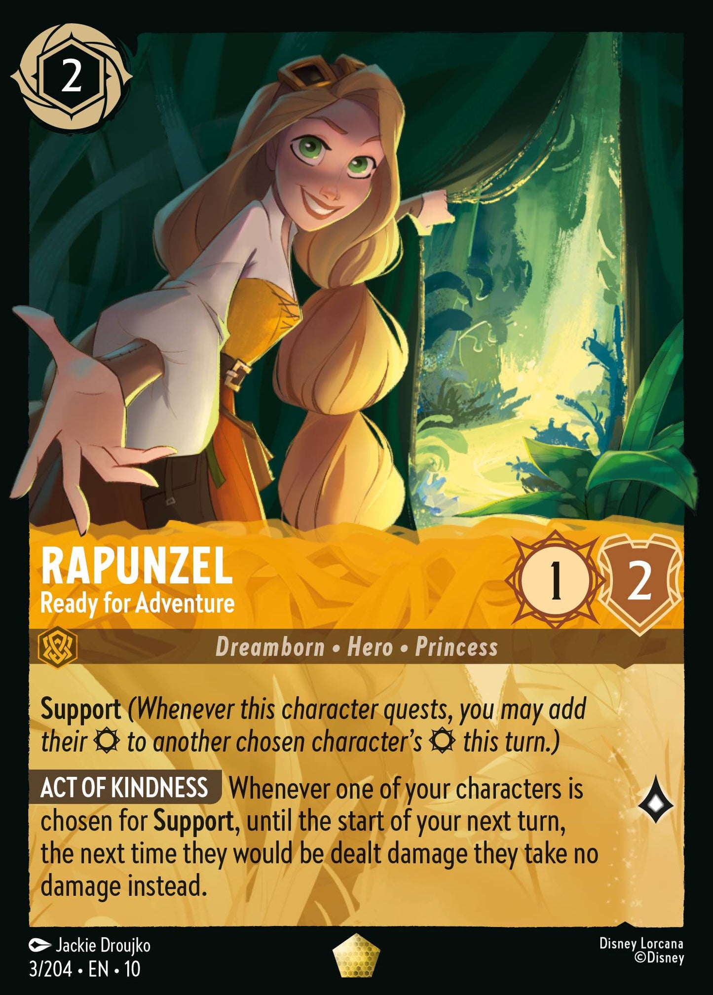 Rapunzel - Ready for Adventure - Legendary Lorcana Card