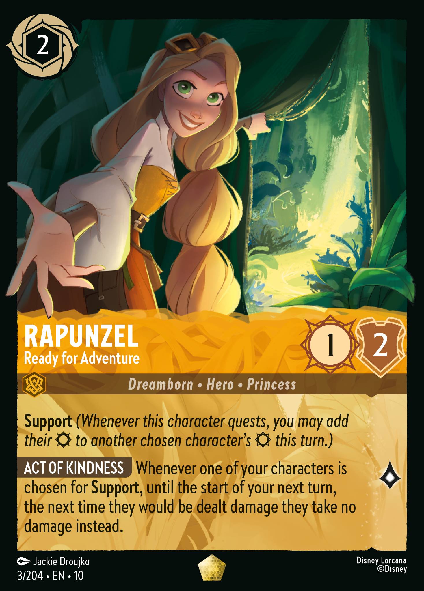 Rapunzel - Ready for Adventure - Legendary Lorcana Card