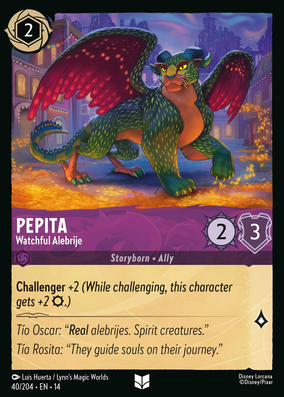 Pepita - Watchful Alebrije - Uncommon Lorcana Card