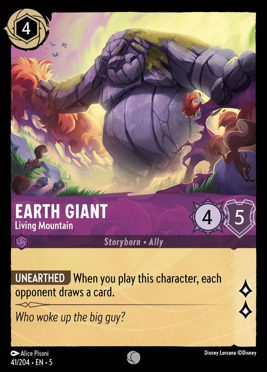 Earth Giant - Living Mountain - Common Lorcana Card
