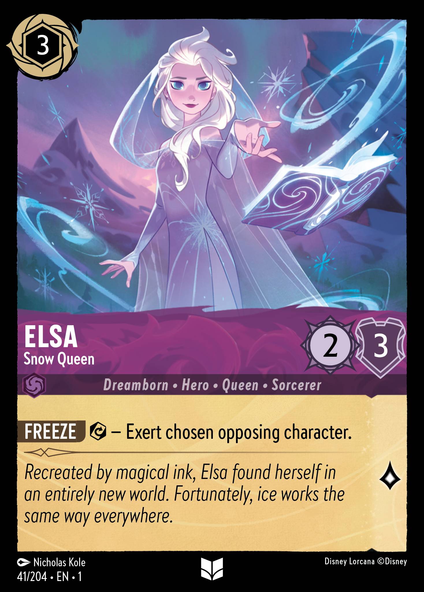 Elsa - Snow Queen - Disney Lorcana Card