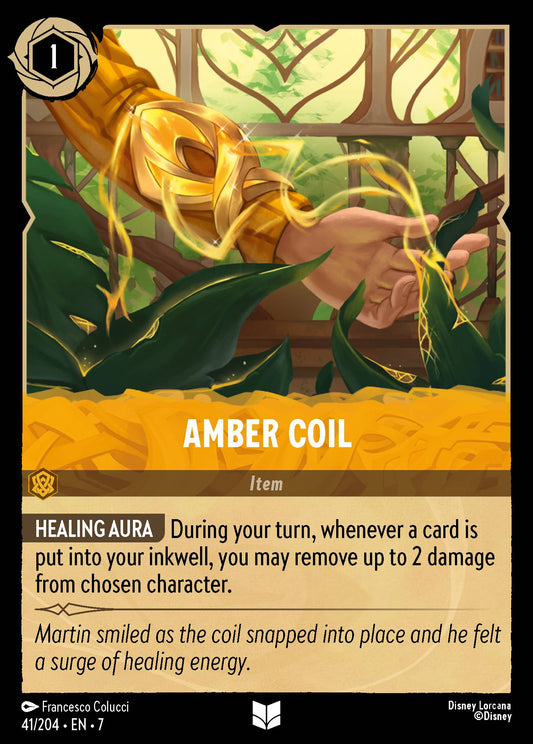 Amber Coil - Uncommon Lorcana Card