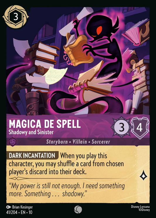 Magica De Spell - Shadowy and Sinister - Common Lorcana Card