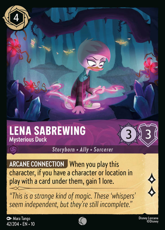 Lena Sabrewing - Mysterious Duck - Common Lorcana Card