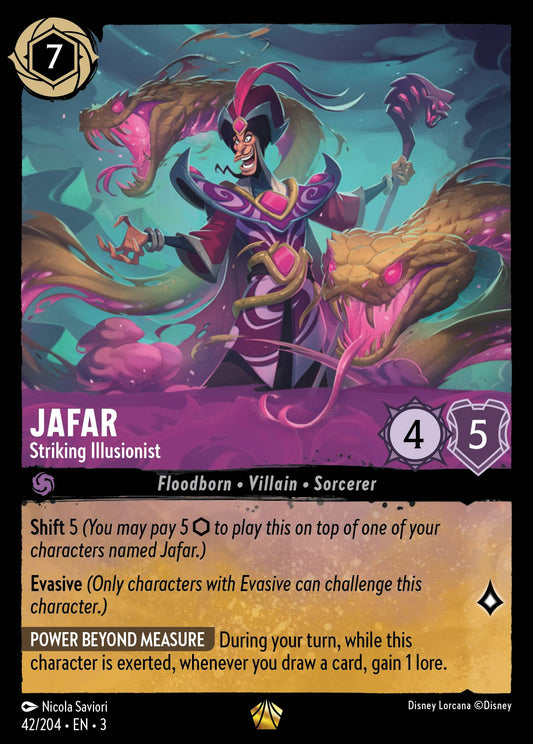 Jafar - Striking Illusionist - Legendary Lorcana Card
