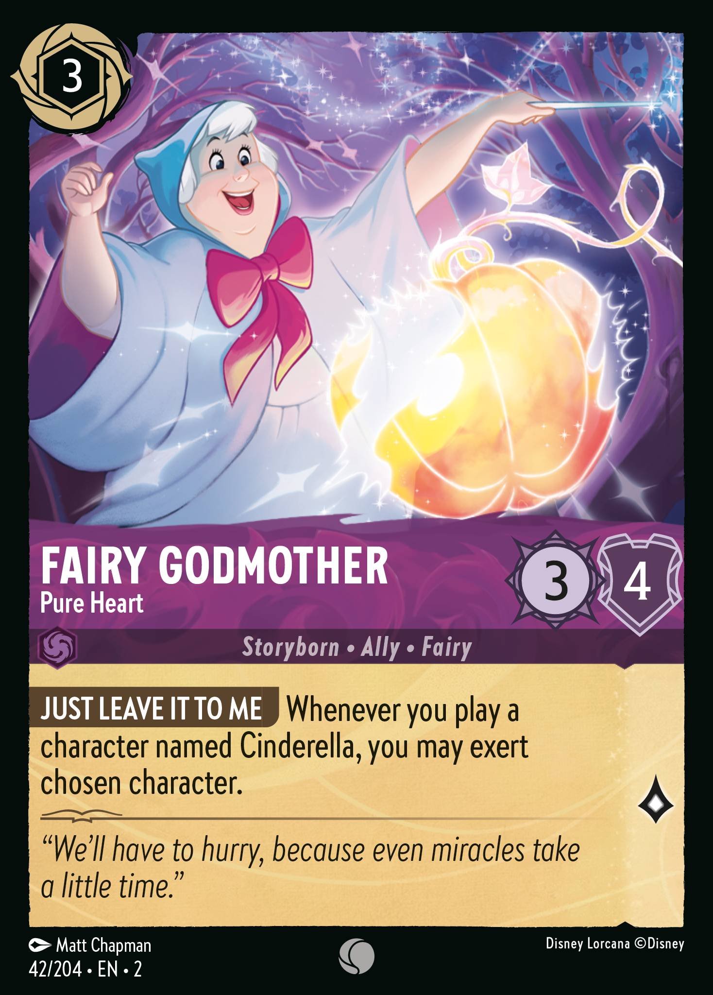 Fairy Godmother - Pure Heart - Common Lorcana Card
