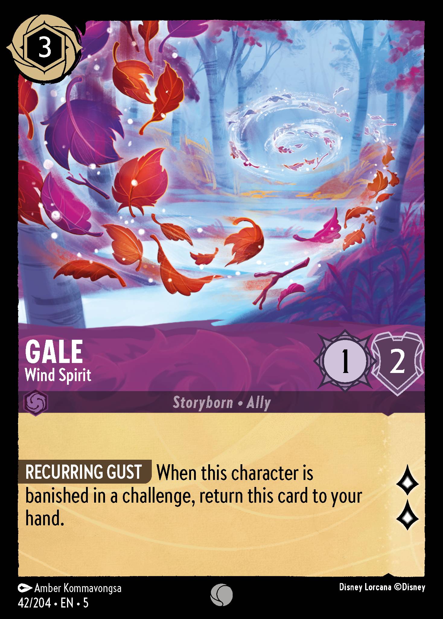 Gale - Wind Spirit - Common Lorcana Card