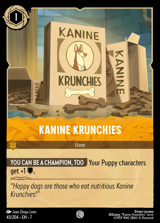 Kanine Krunchies - Common Lorcana Card