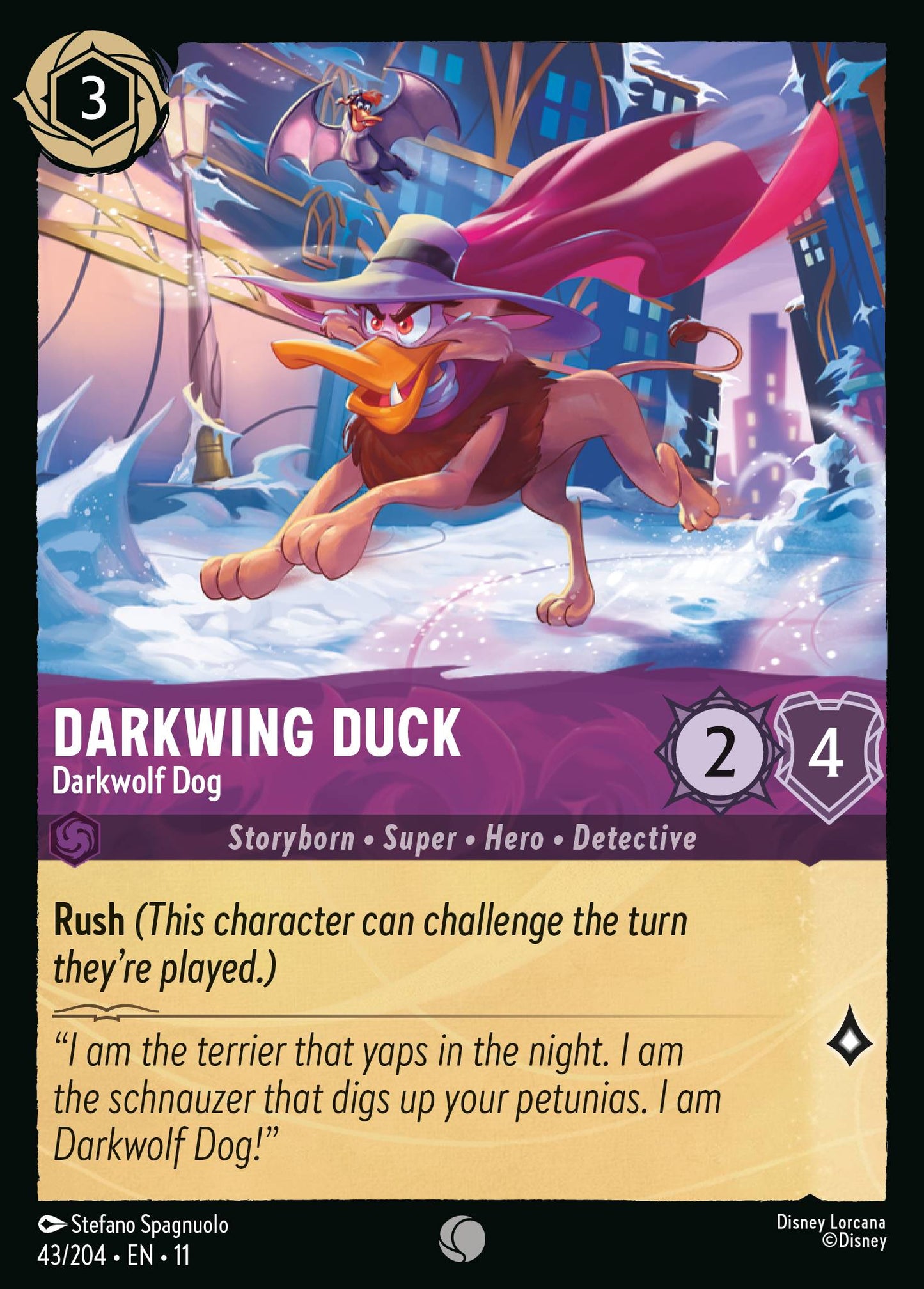 Darkwing Duck - Darkwolf Dog - Common Lorcana Card
