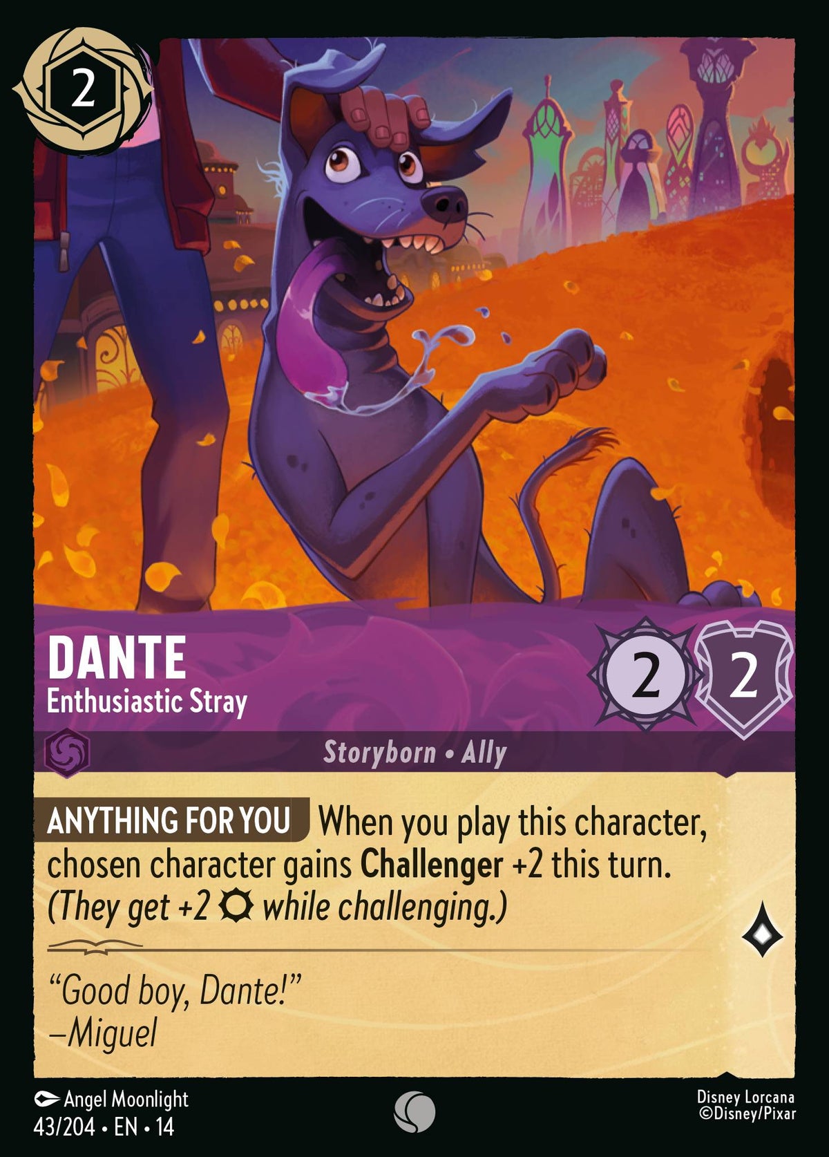 Dante - Enthusiastic Stray - Common Lorcana Card