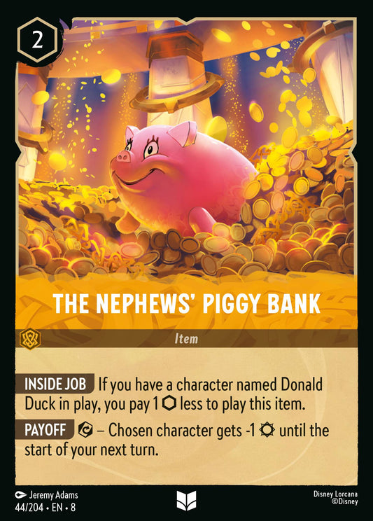 The Nephews' Piggy Bank - Uncommon Lorcana Card