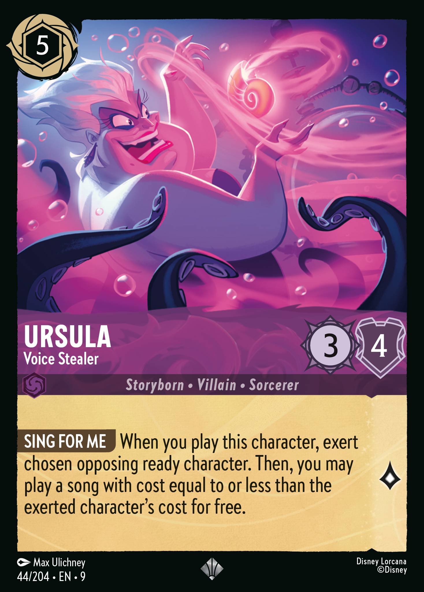 Ursula - Voice Stealer - Super Rare Lorcana Card