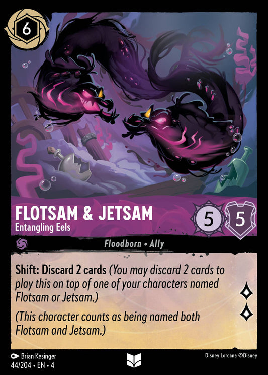 Flotsam & Jetsam - Entangling Eels - Disney Lorcana Card