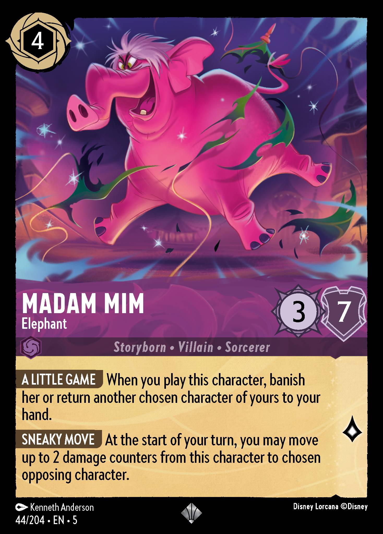 Madam Mim - Elephant - Super Rare Lorcana Card