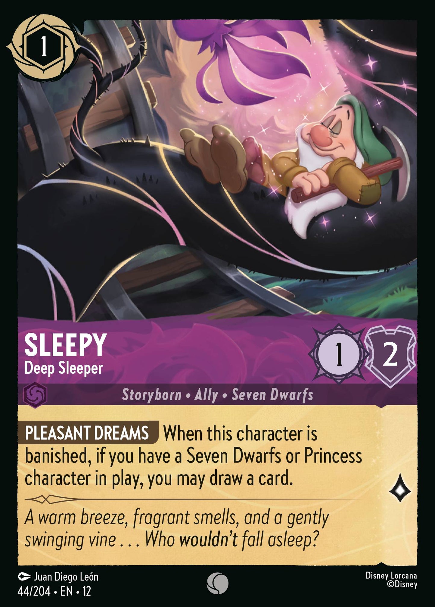 Sleepy - Deep Sleeper - Common Lorcana Card