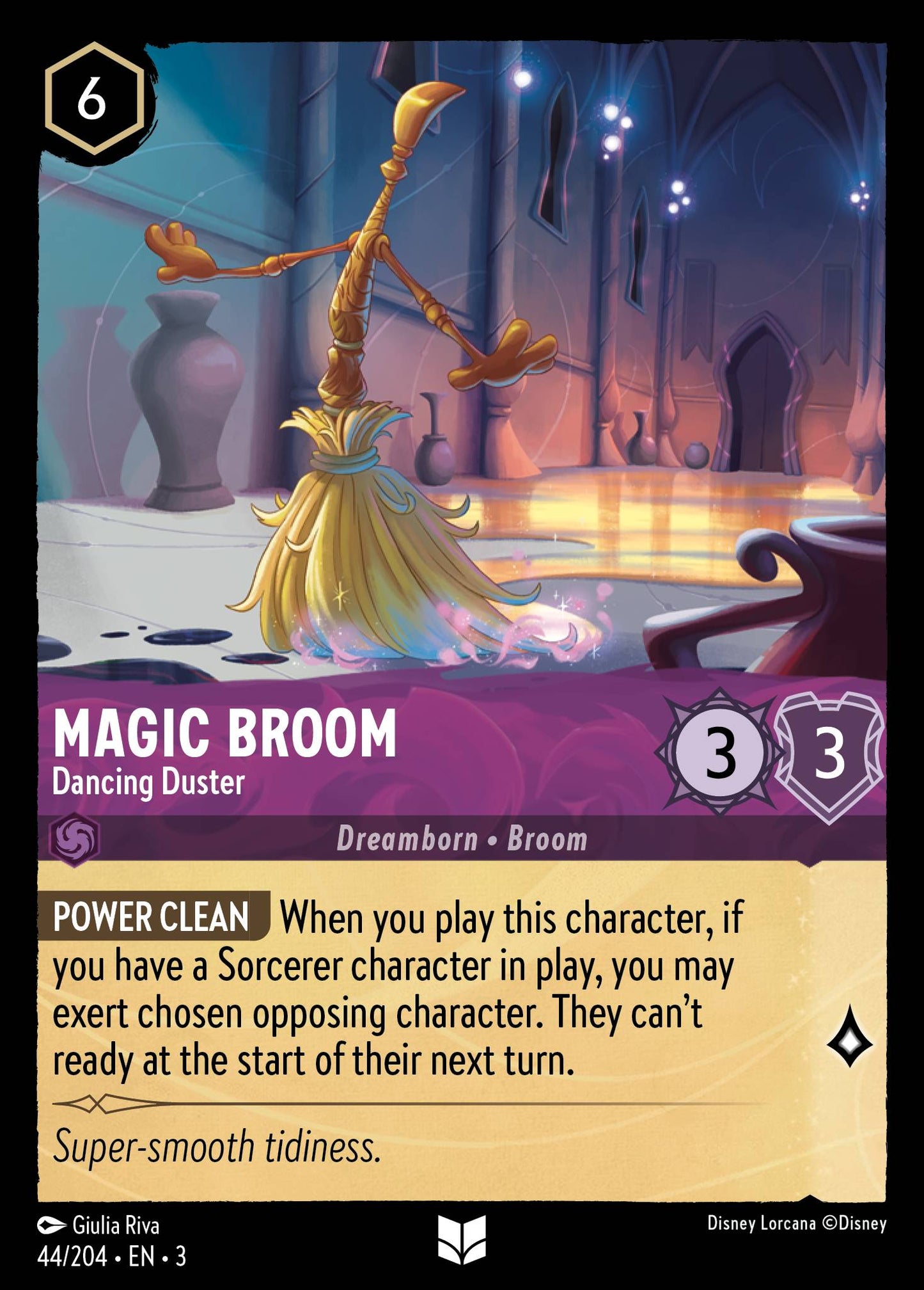 Magic Broom - Dancing Duster - Uncommon Lorcana Card