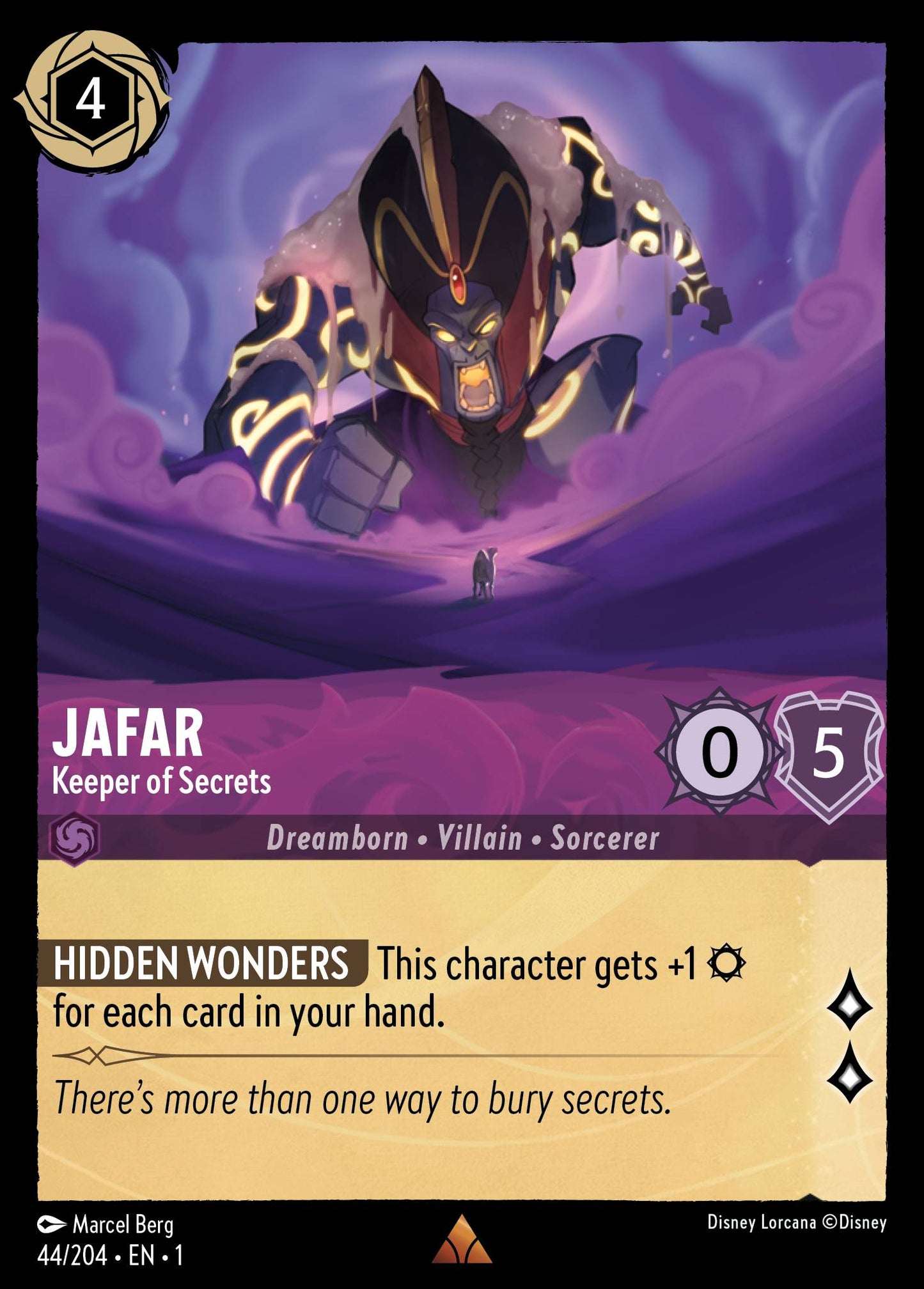 Jafar - Keeper of Secrets - Rare Lorcana Card