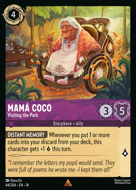 Mamá Coco - Visiting the Park - Rare Lorcana Card