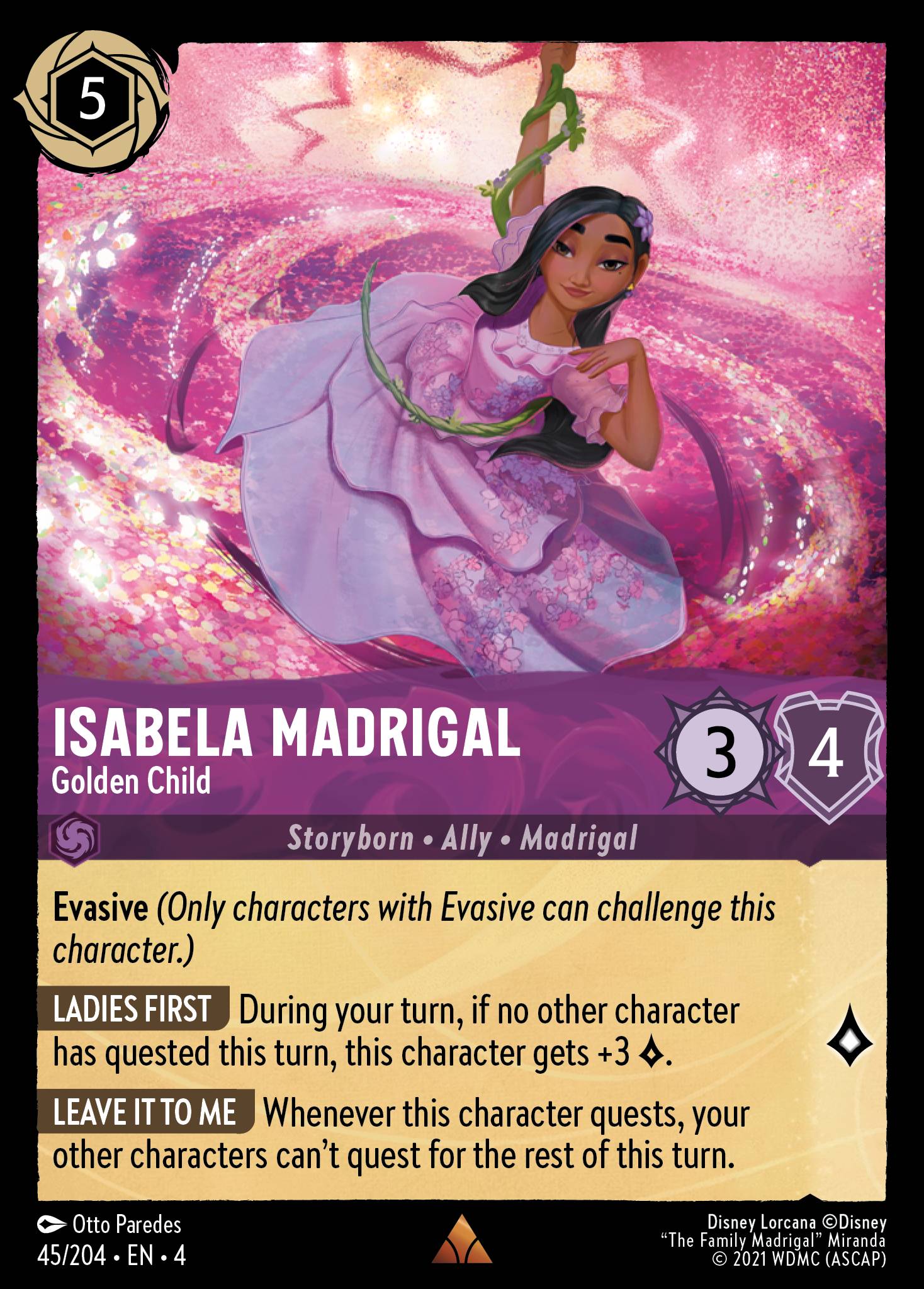 Isabela Madrigal - Golden Child - Rare Lorcana Card