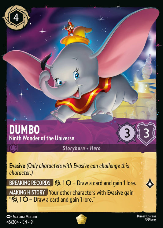 Dumbo - Ninth Wonder of the Universe - Legendary Lorcana Card