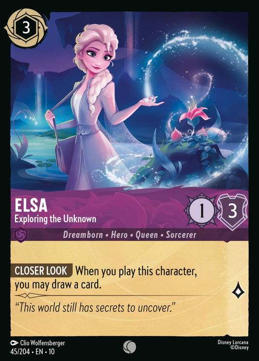 Elsa - Exploring the Unknown - Disney Lorcana Card