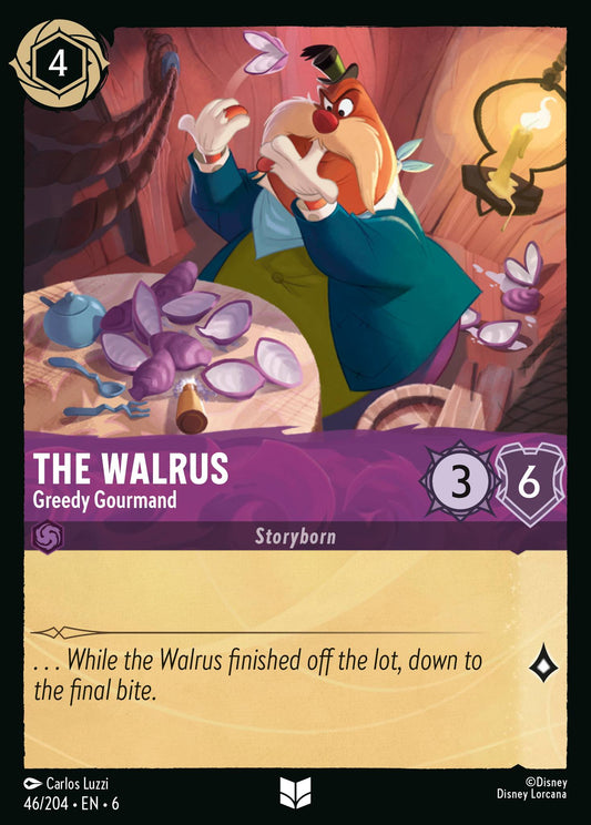 The Walrus - Greedy Gourmand - Uncommon Lorcana Card