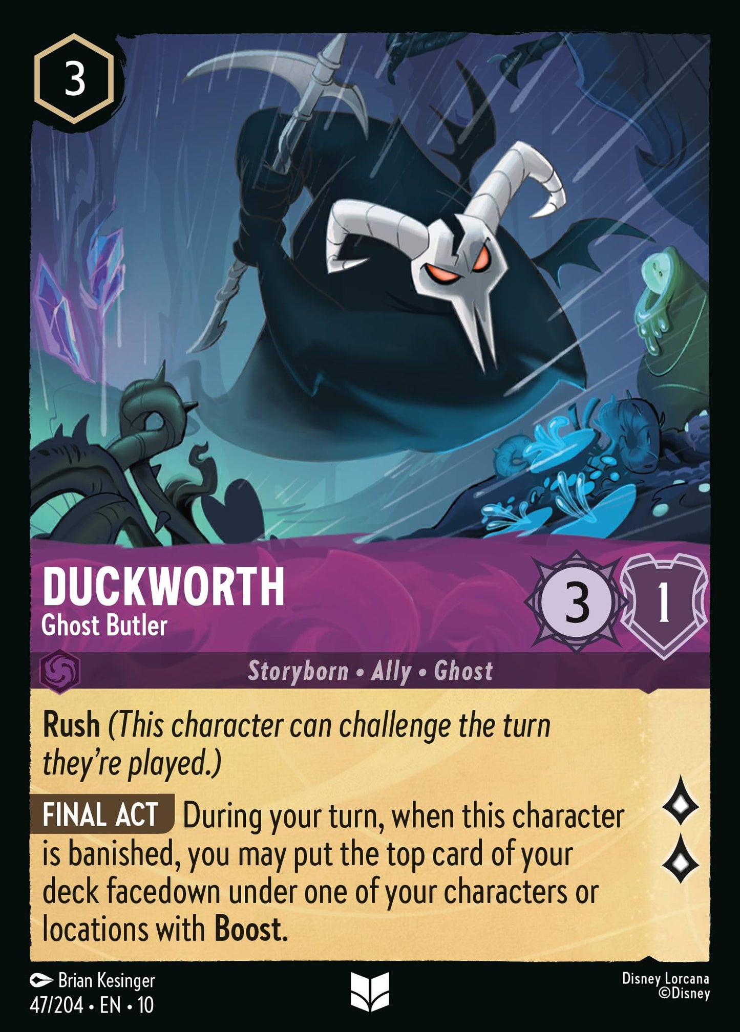 Duckworth - Ghost Butler - Uncommon Lorcana Card