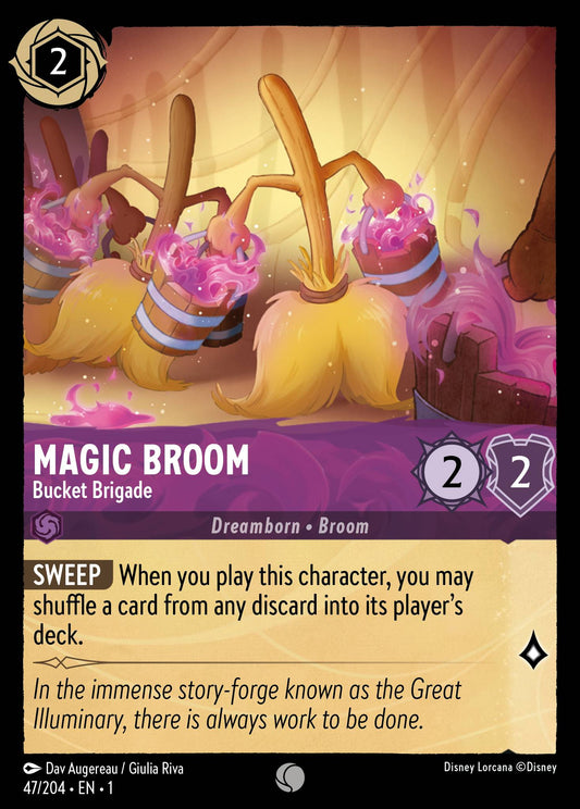Magic Broom - Bucket Brigade - Common Lorcana Card