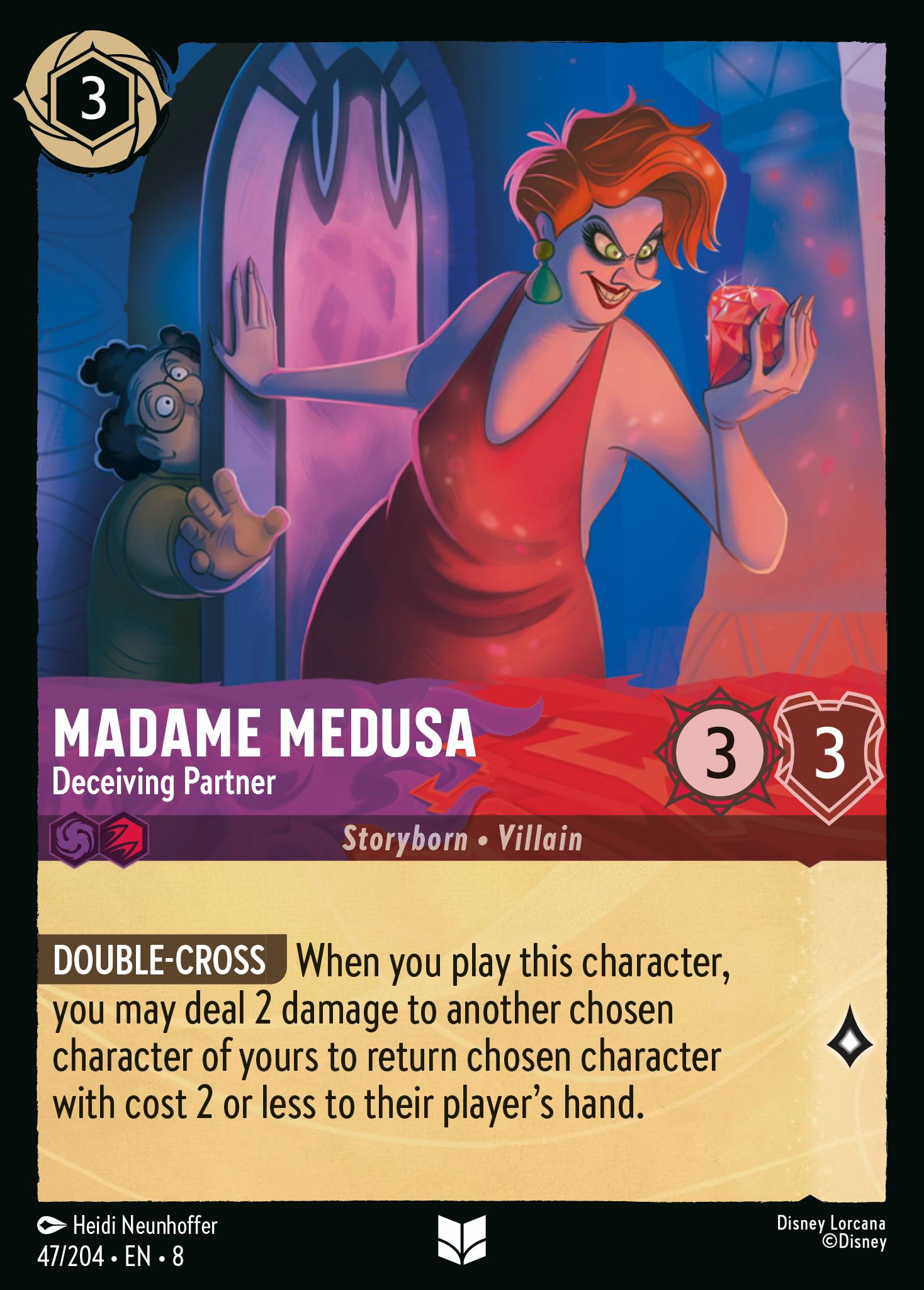 Madame Medusa - Deceiving Partner - Uncommon Lorcana Card