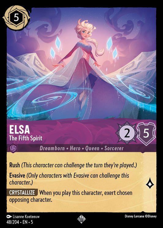 Elsa - The Fifth Spirit - Disney Lorcana Card