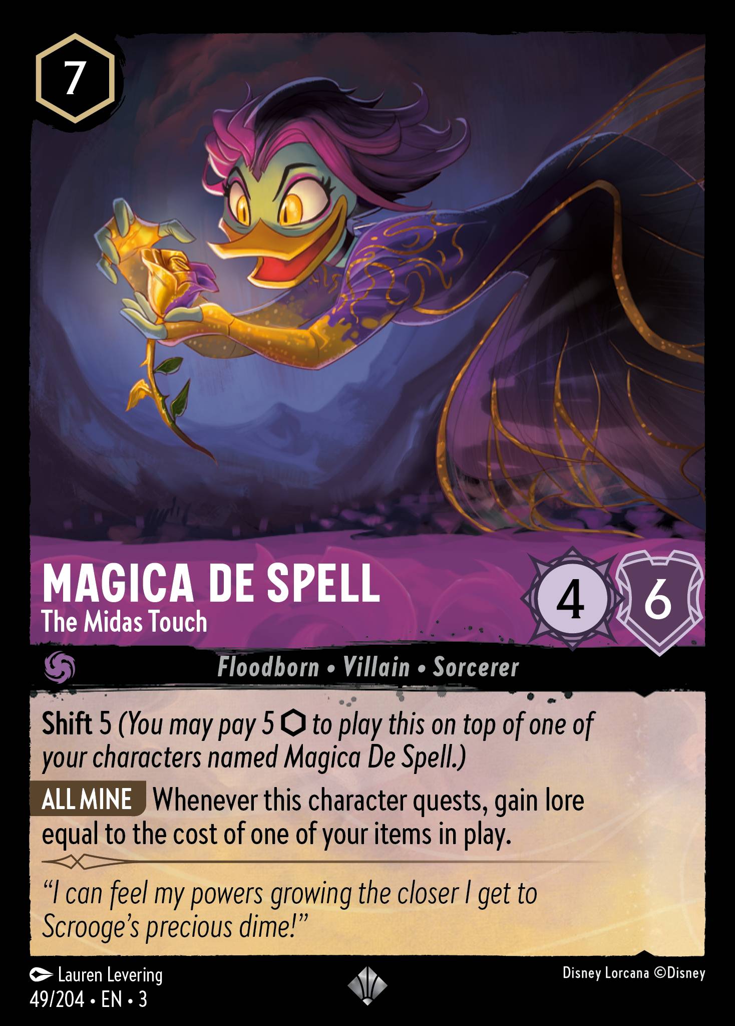 Magica De Spell - The Midas Touch - Super Rare Lorcana Card