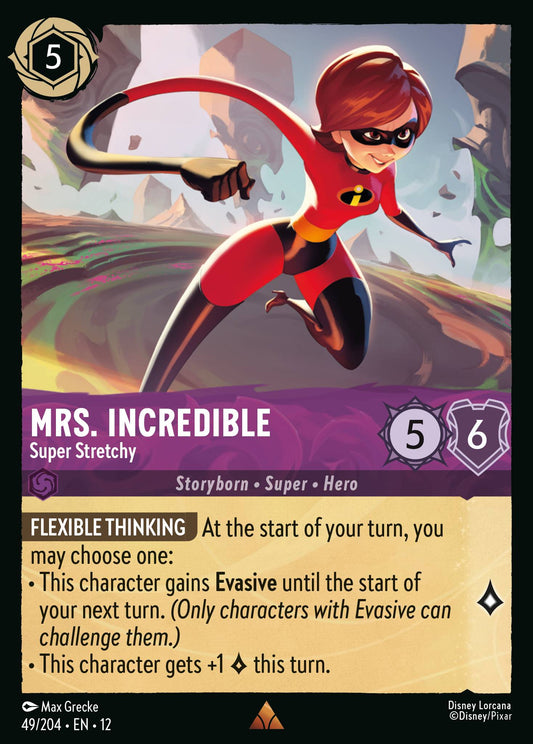 Mrs. Incredible - Super Stretchy - Rare Lorcana Card