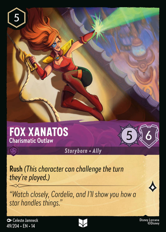 Fox Xanatos - Charismatic Outlaw - Uncommon Lorcana Card