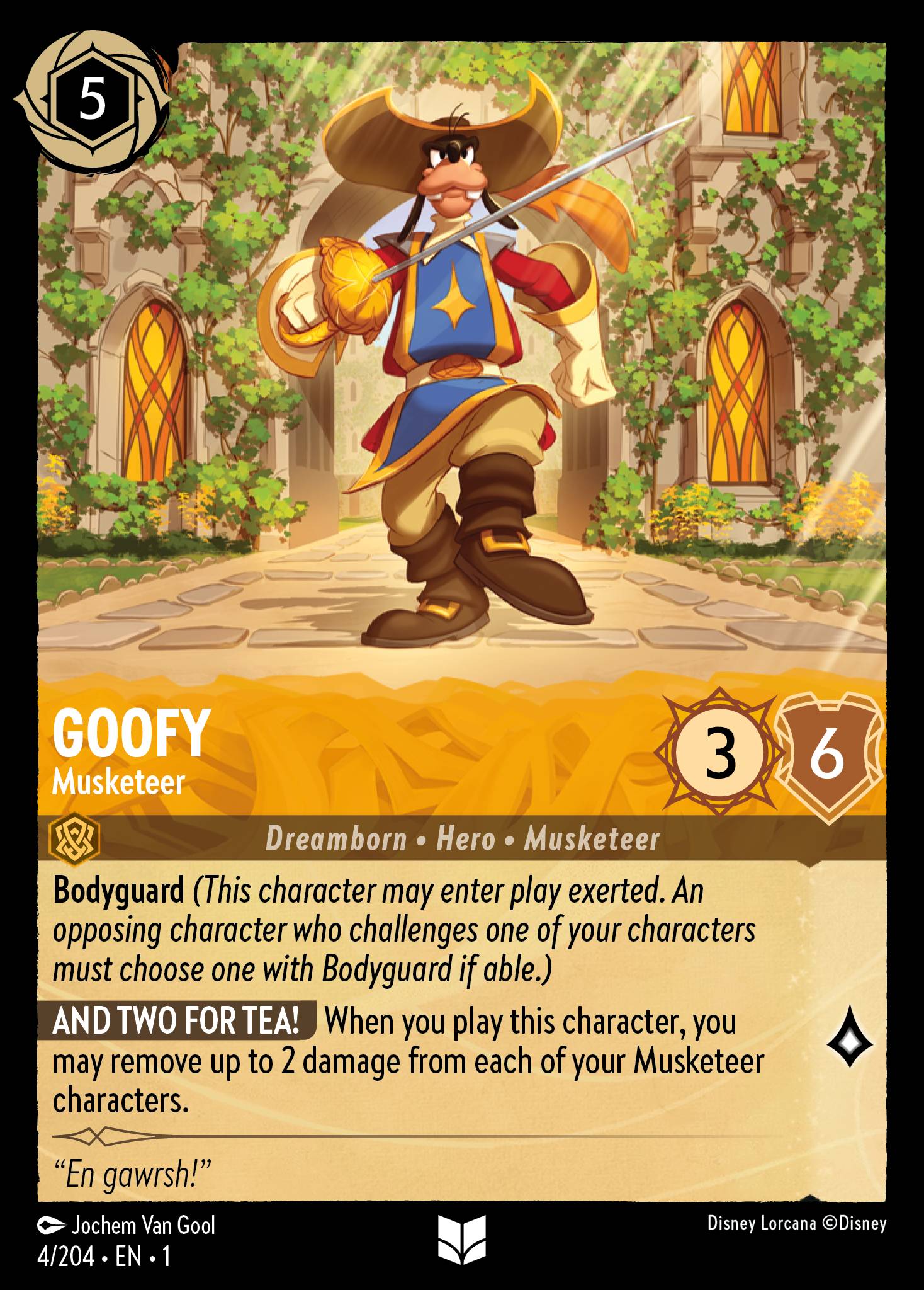 Goofy - Musketeer - Disney Lorcana Card