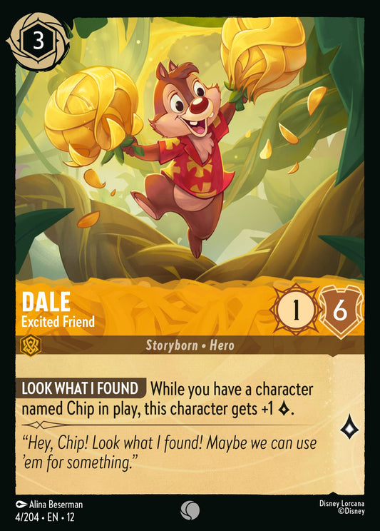 Dale - Excited Friend - Common Lorcana Card