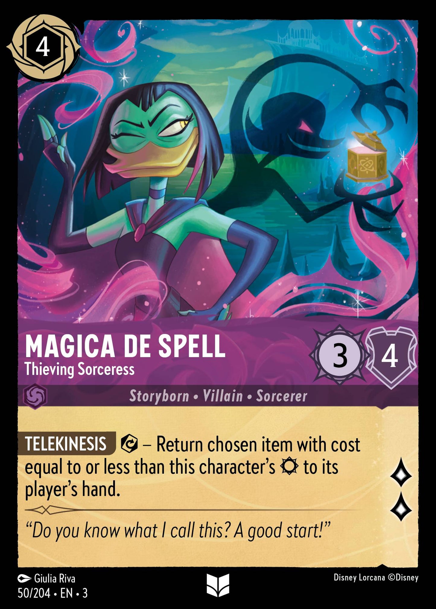 Magica De Spell - Thieving Sorceress - Uncommon Lorcana Card