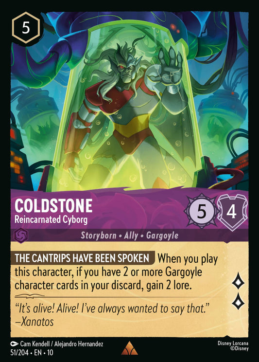 Coldstone - Reincarnated Cyborg - Rare Lorcana Card