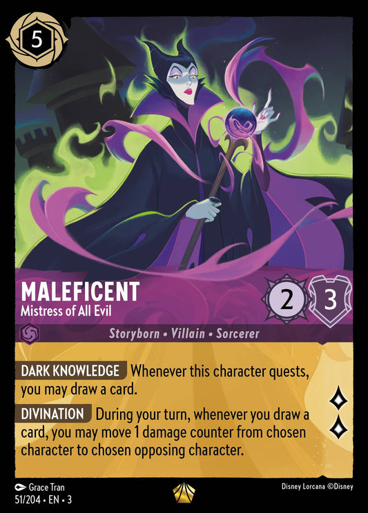 Maleficent - Mistress of All Evil - Legendary Lorcana Card