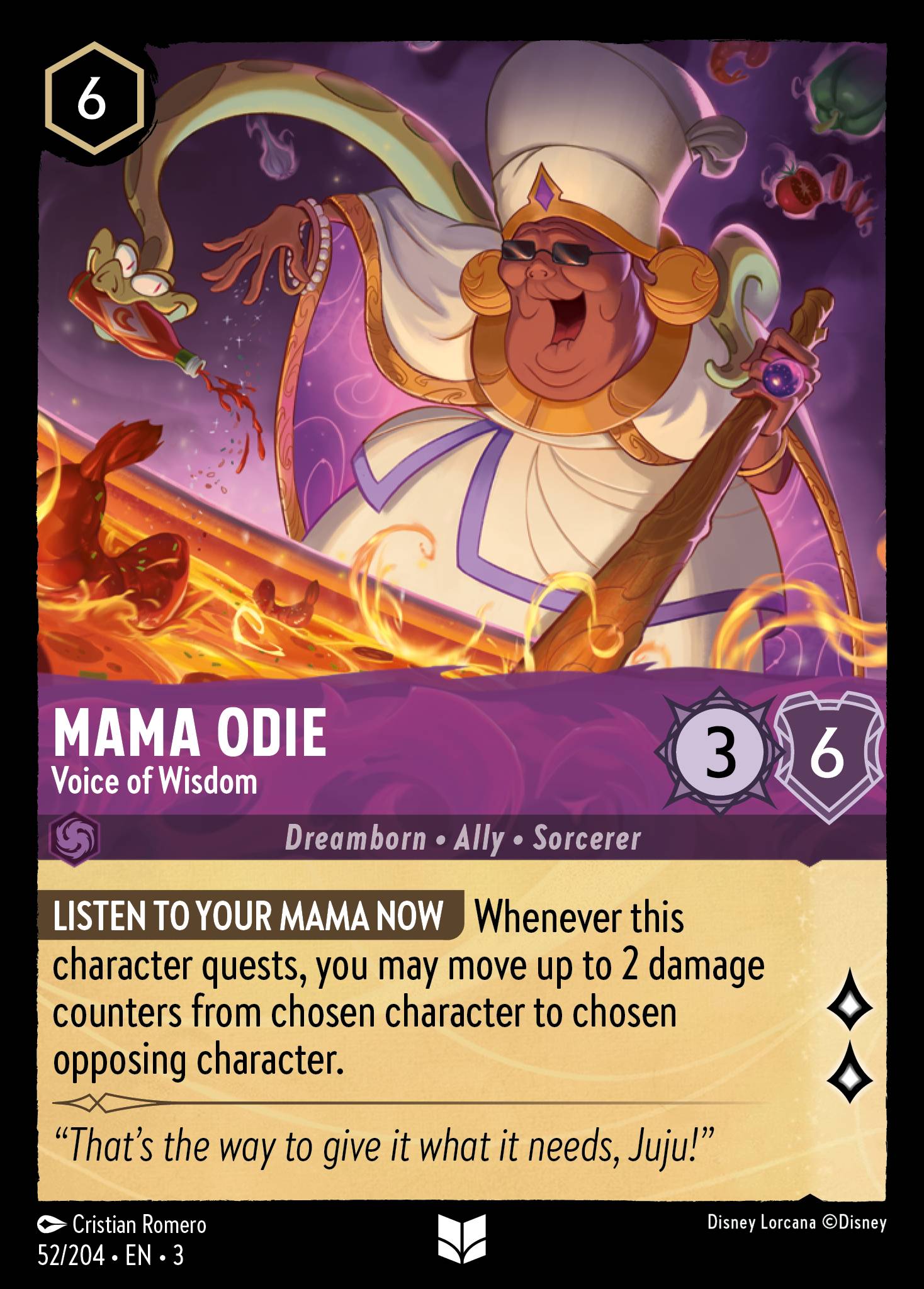 Mama Odie - Voice of Wisdom - Disney Lorcana Card