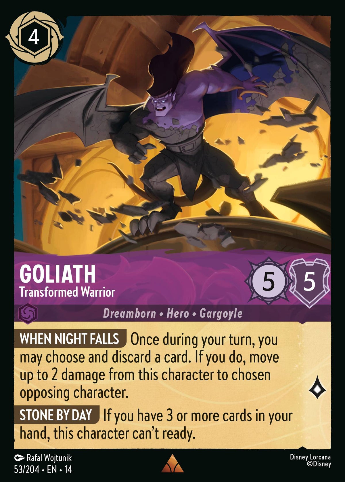 Goliath - Transformed Warrior - Rare Lorcana Card